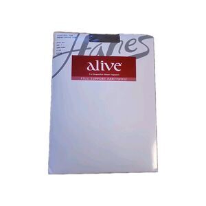 New Hanes Alive Control Top Reinforced Toe Style 810 Pantyhose Town Taupe Size C